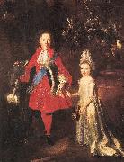 Nicolas de Largilliere, Portrait of Prince James Francis Edward Stuart and Princess Louisa Maria Theresa Stuart